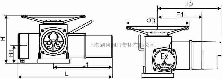 上海彩神购彩购彩大厅DZW45-24阀门电动装置生产厂家