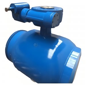 Q367H-25C DN400涡轮传动保温全焊接球阀